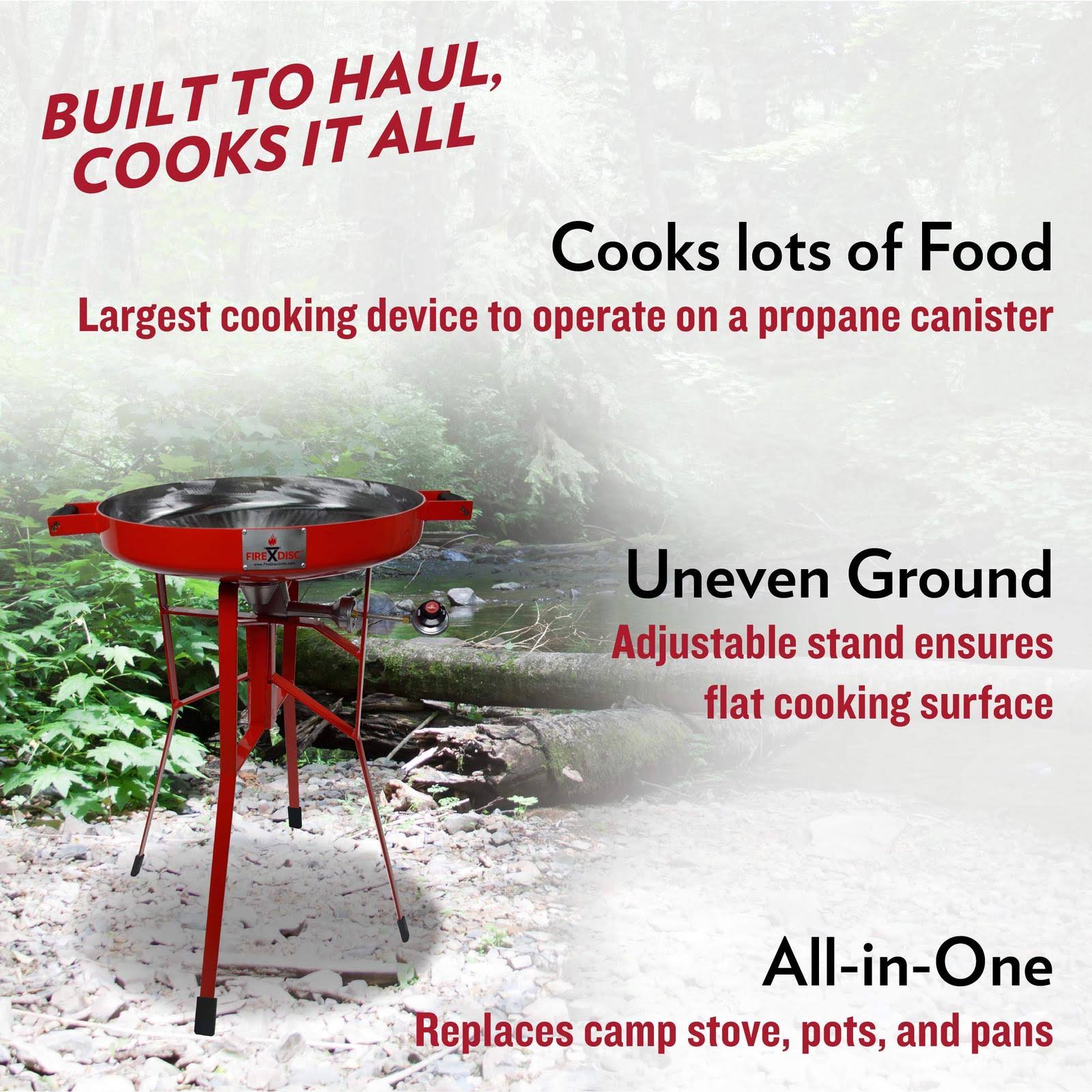 Firedisc Deep Cooker 36x22 Red