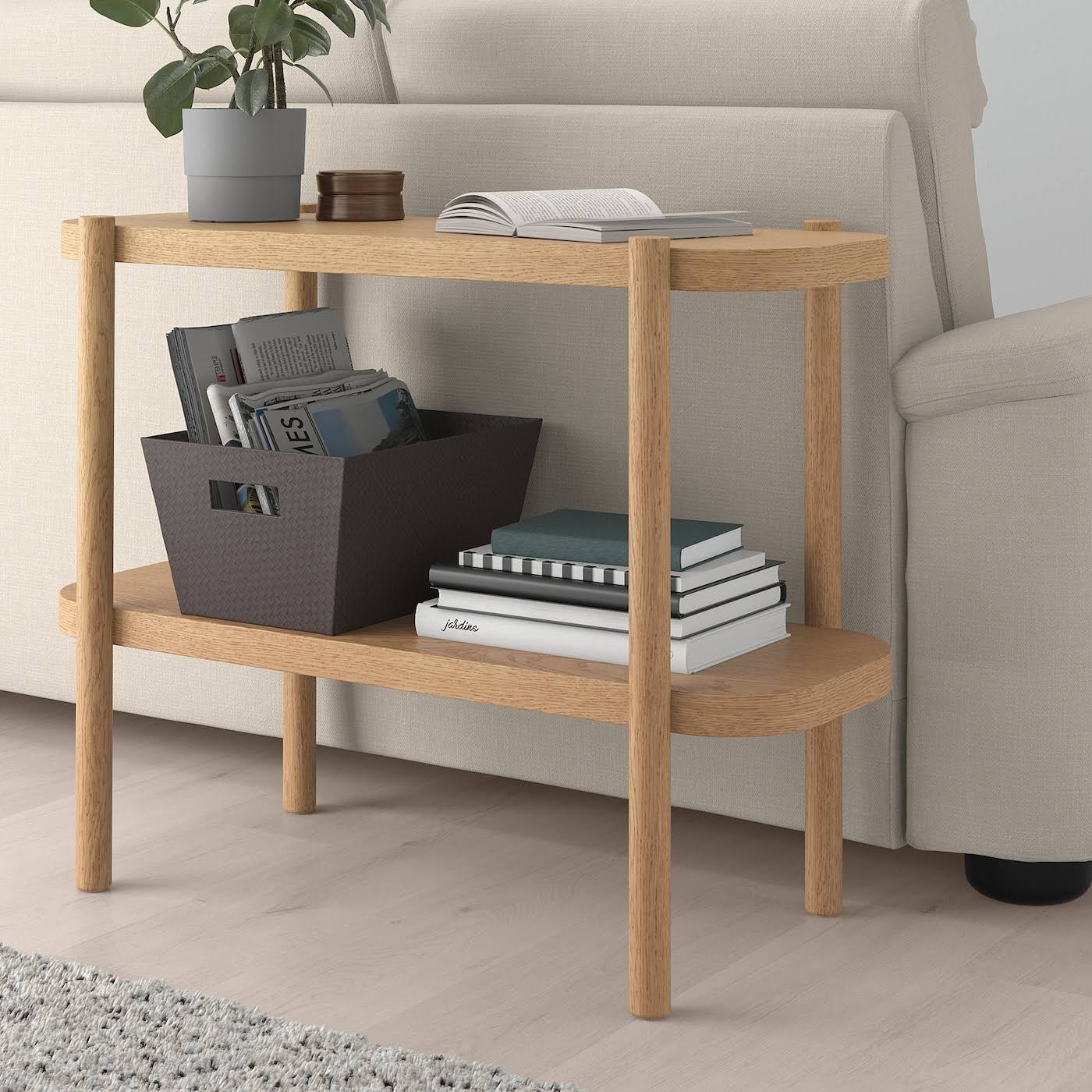 IKEA - LISTERBY Console Table, White Stained Oak, 36 1/4x15x28