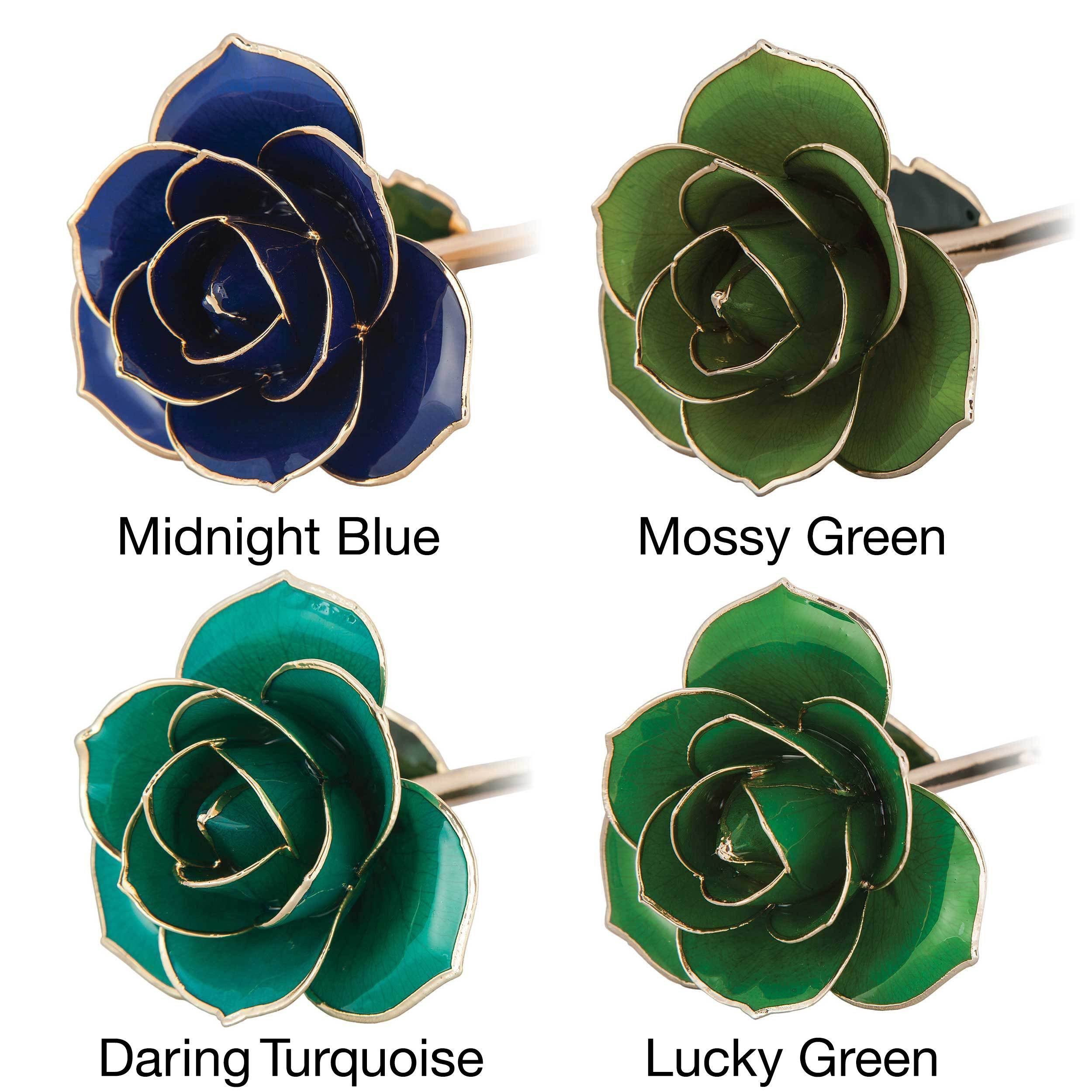24K Gold Dipped Laquered Rose - Sunshine Yellow