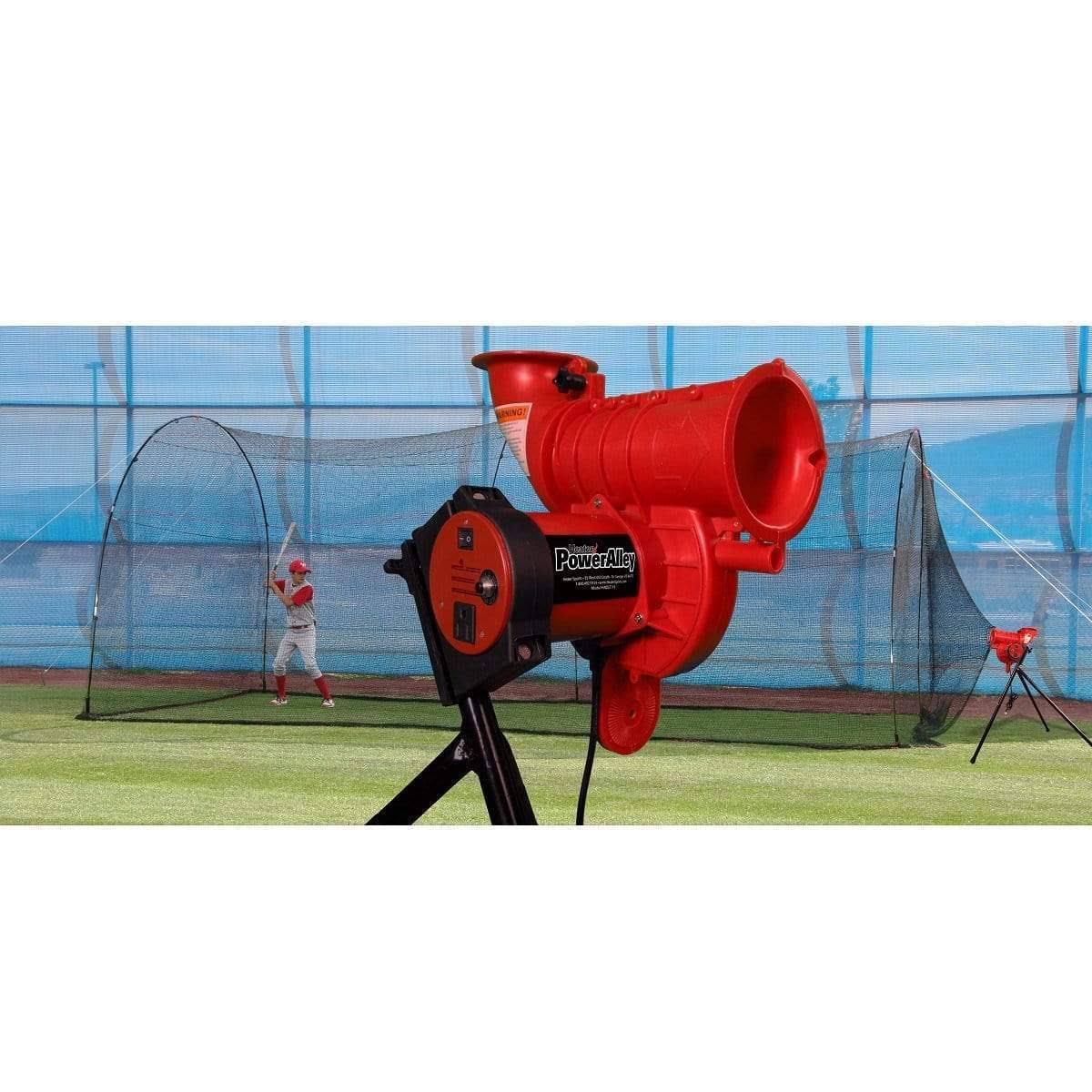 Heater Sports PowerAlley Lite-Ball Pitching Machine u0026 PowerAlley Batting Cage