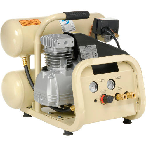Ingersoll Rand P1IU-A9, Portable Electric Air Compressor, 1 HP, 4 Gallon, Twin Stack, 3.2 CFM