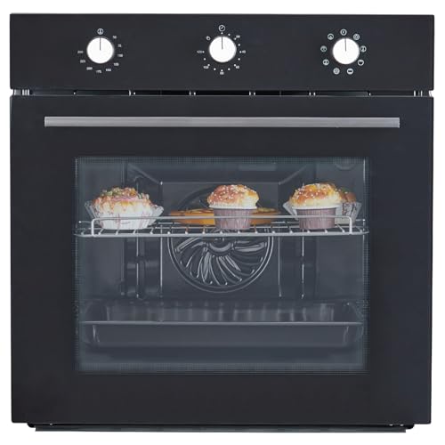 Electric Single Wall Oven 24 Inch, Built-In Electric Ovens With 5 Cooking Functions, Wall Oven, Mechanical Knob Control