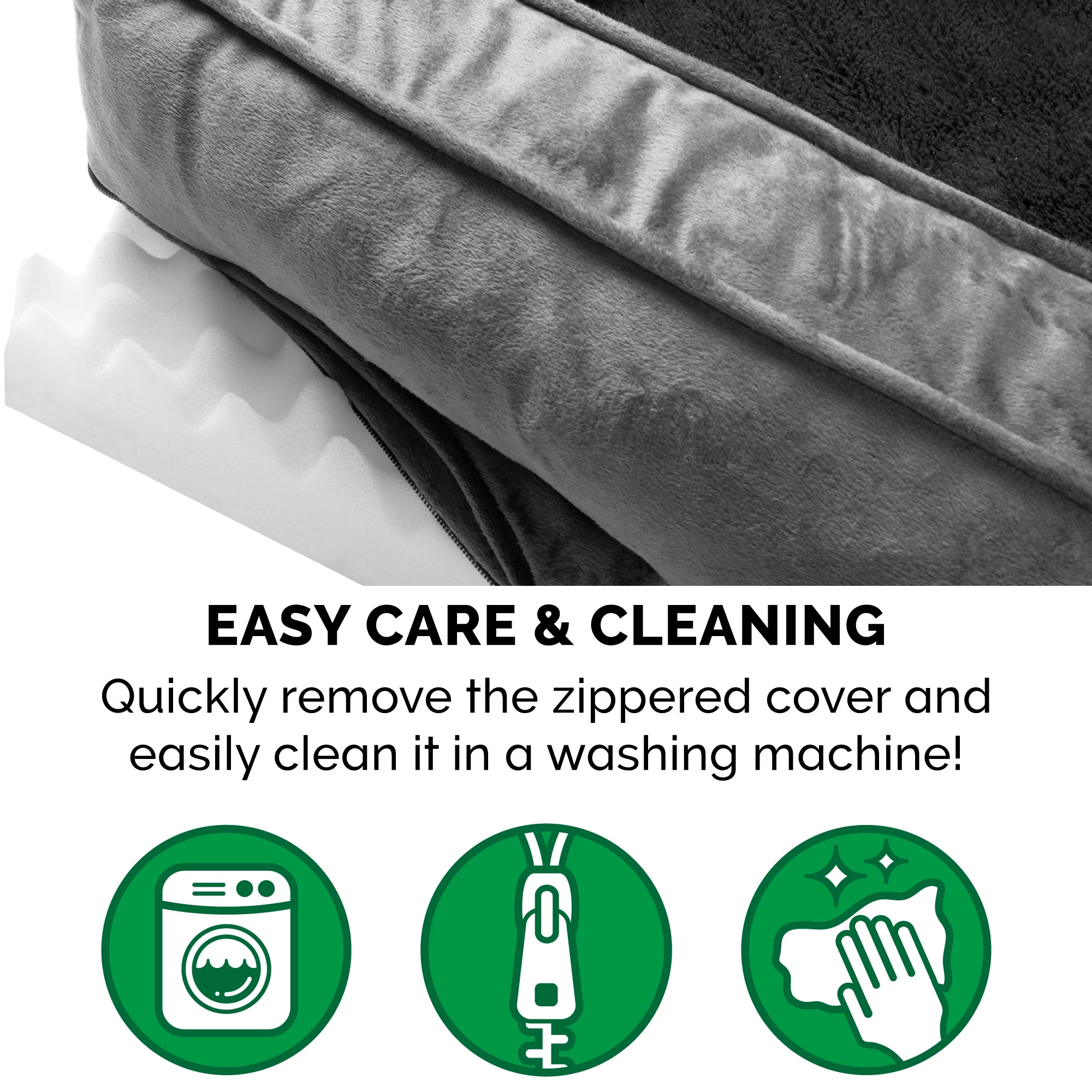 FurHaven Pet Products Plush & Velvet Comfy Couch Orthopedic Sofa-Style Pet Bed for Dogs & Cats - Dark Gray, Jumbo - Curated Treasures Market