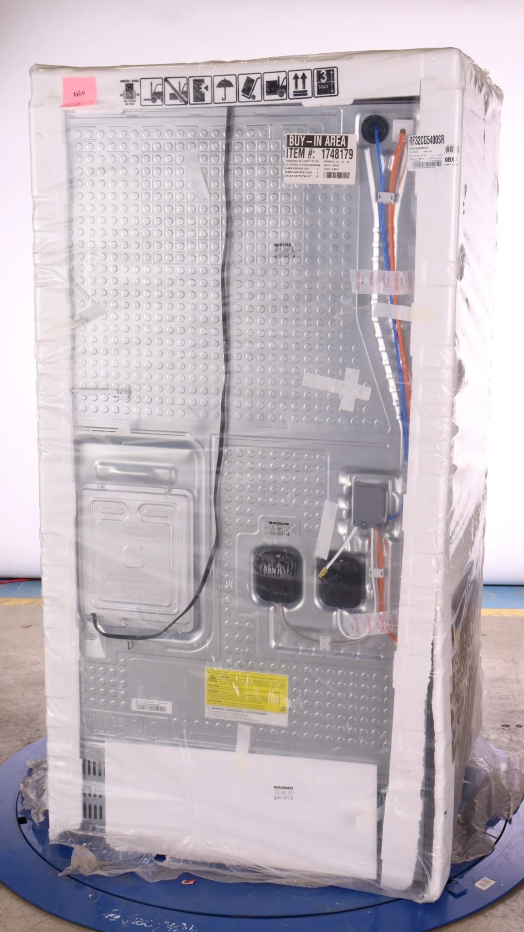 SAMSUNG 36 IN. 30.5 CU. FT. STAINLESS STEEL 3 DOOR FRENCH DOOR REFRIGERATOR WITH EXTERIOR WATER DISP