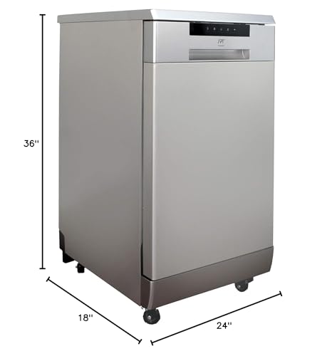 SPT SD-9263SSA Stainless Steel 18″ Energy Star Portable Dishwasher