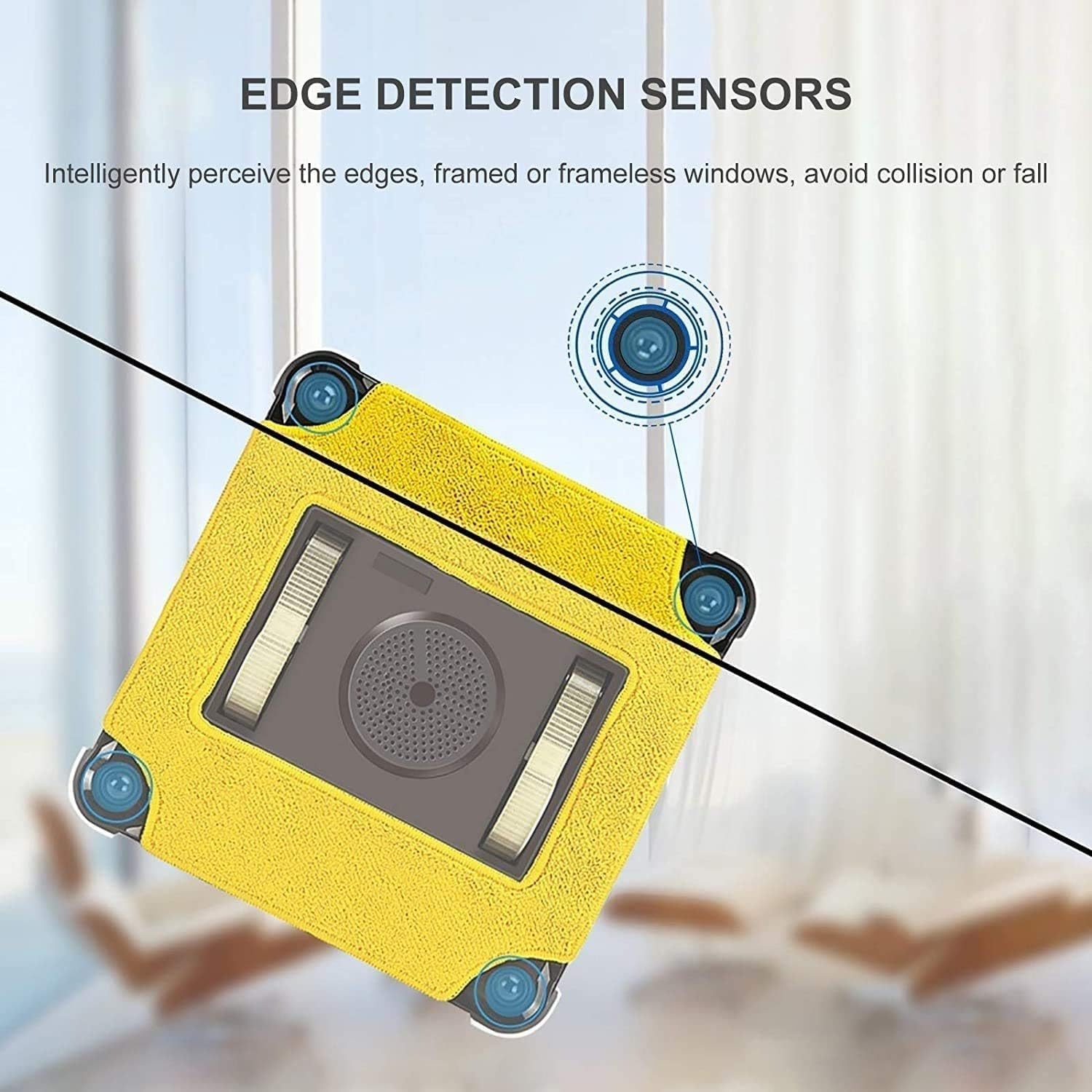 Window Cleaner Robot, Automatic Window Cleaning Robot, Remote Control,Window Washer Robot with 2500pa Strong Suction, 20240516