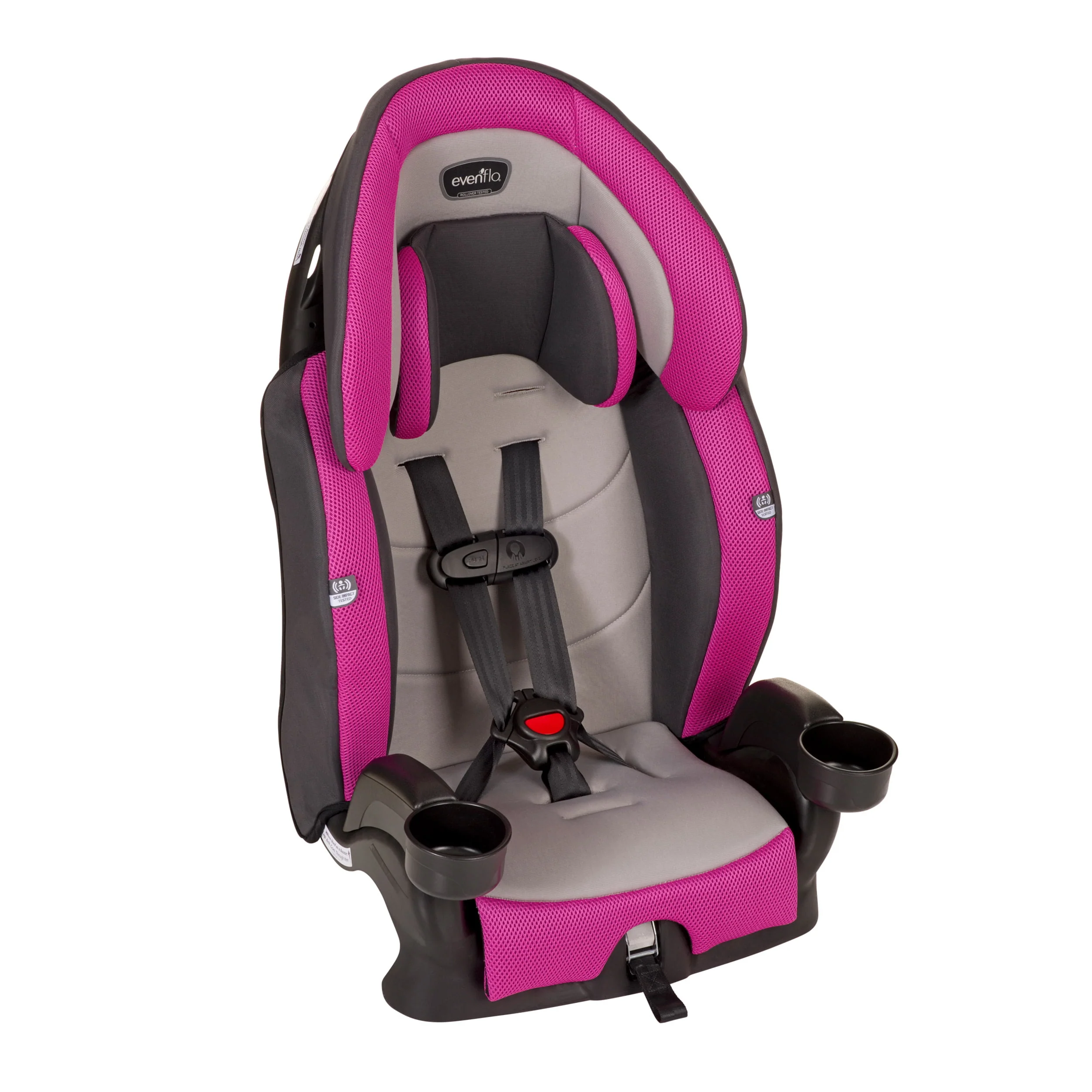Evenflo Chase Plus 2-in-1 Booster Car Seat (Geneva Pink)