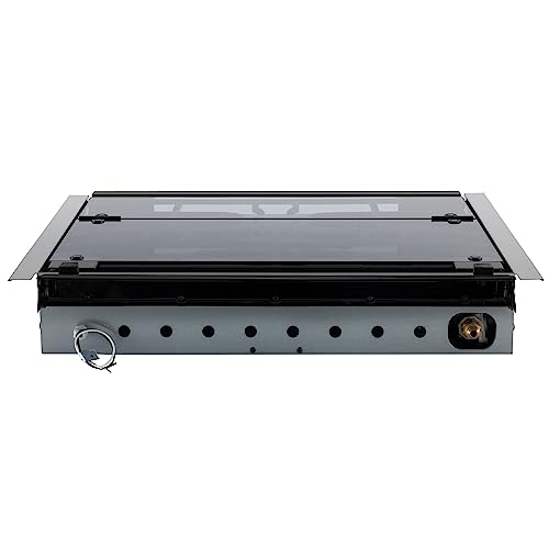 RecPro RV Built In Gas Cooktop | 2 Burner or 3 Burner | RV Cooktop Stove | 6,500 and 8,000 BTU Burners | Cover Included
