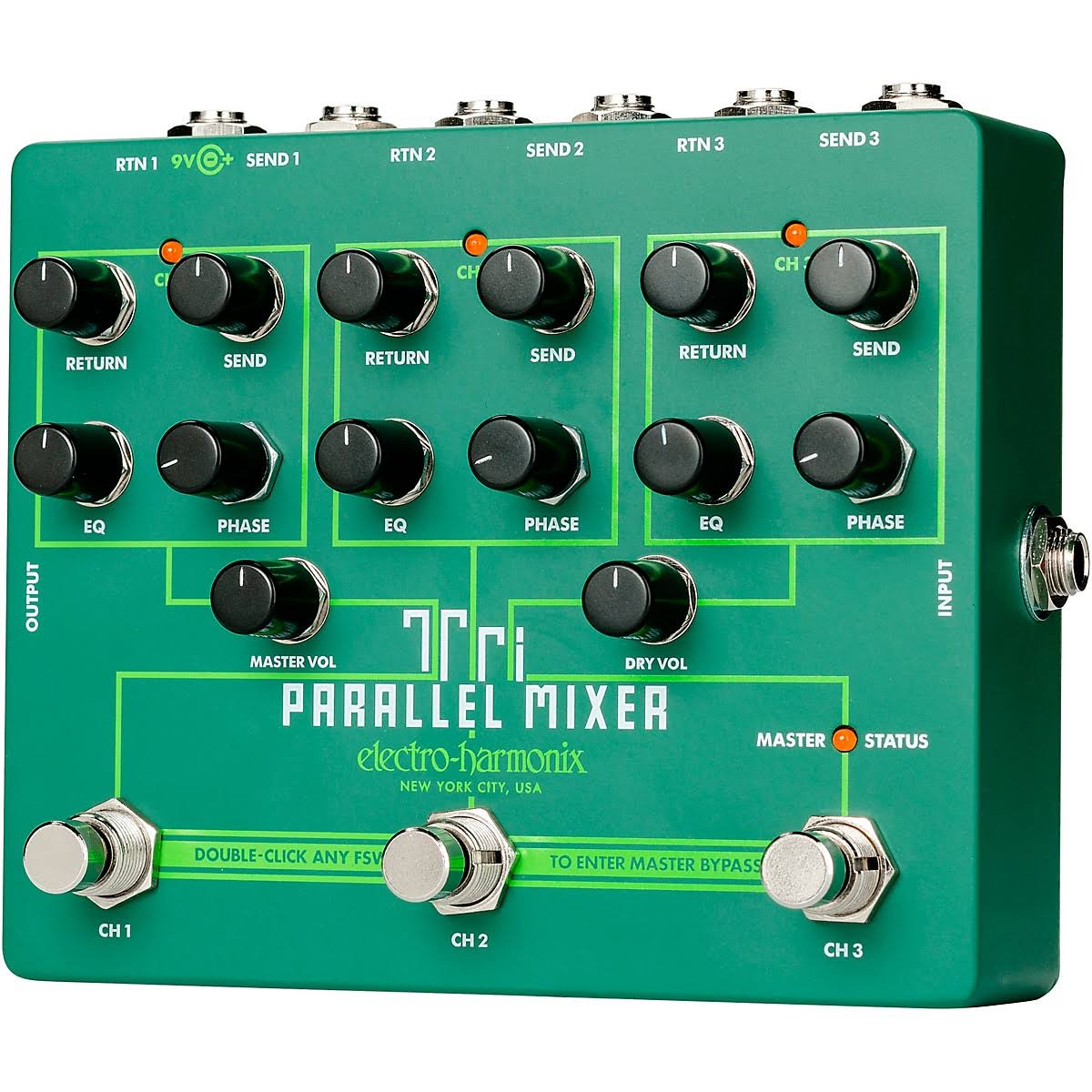Electro-Harmonix Tri Parallel Mixer Effects Loop Mixer Switcher