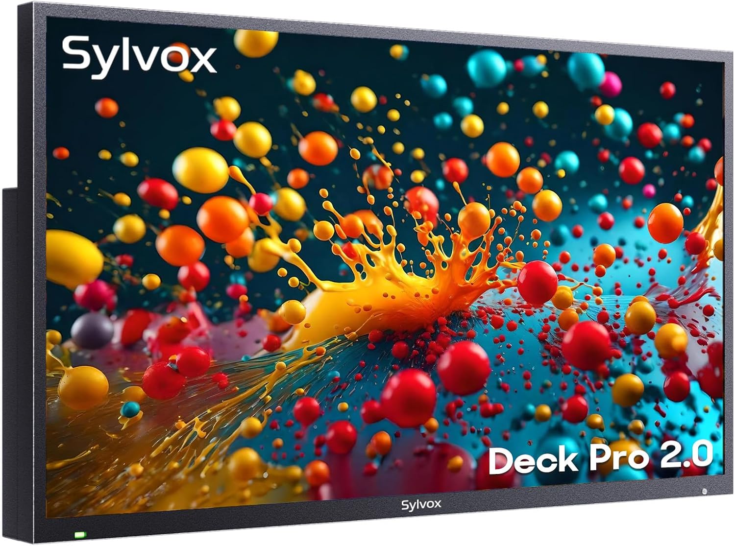 SYLVOX Smart Outdoor TV, 43 inch Outdoor Television Upgraded Google TV, 4K Weatherproof Outside TV, IP55 Waterproof, Google Assistant, Chromecast, 1000 nit Brightness for Partial Sun (Deck Pro 2.0)