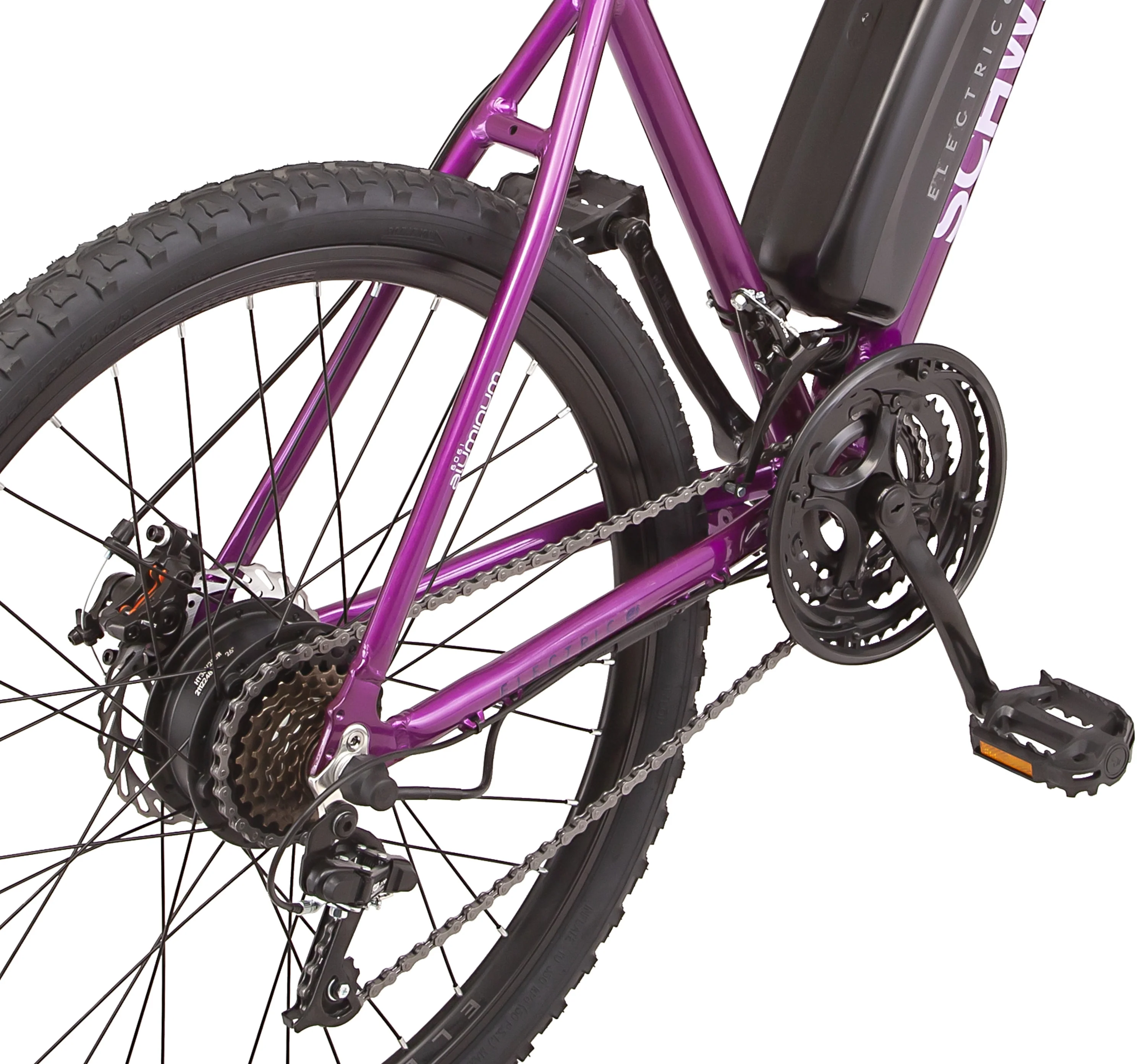 Schwinn 26-in. Boundary Unisex Electric Bike for Adults, Throttle, Wine, 250w Motor, Mountain Ebike