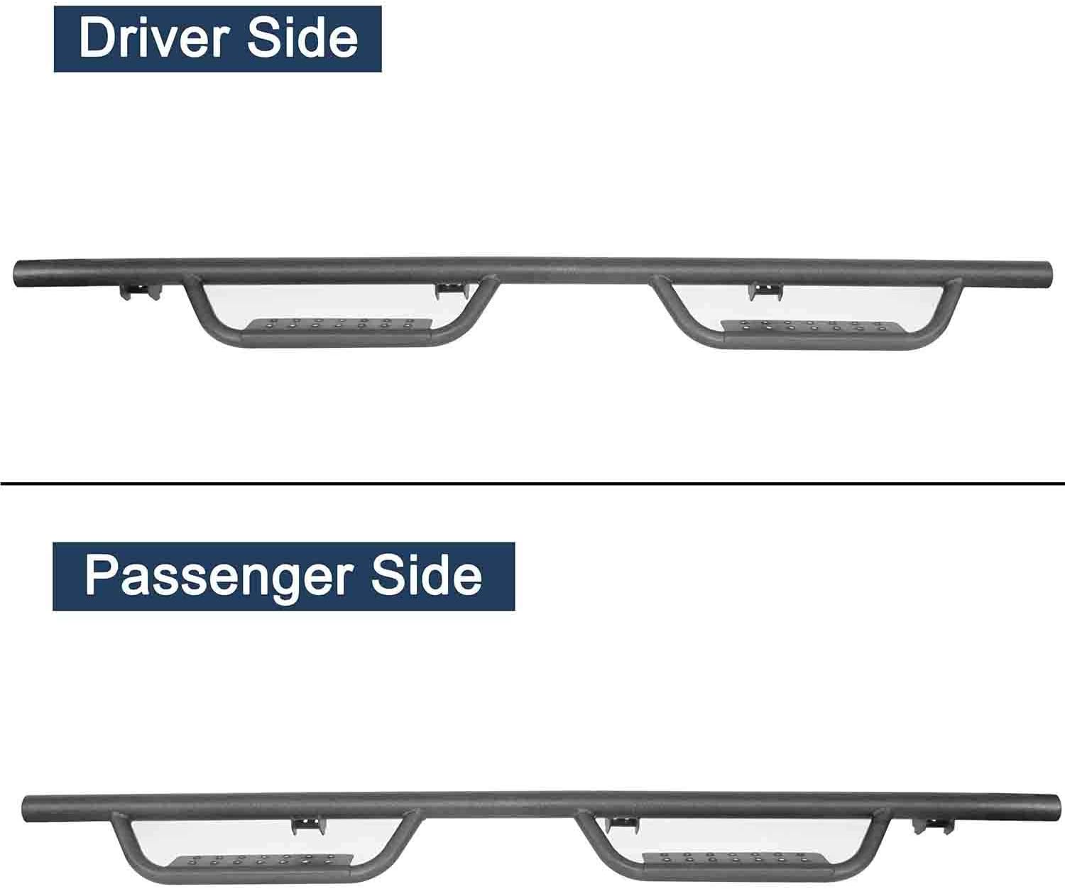 V8 GOD Gladiator Side Step Running Board Side Rail Tubular Nerf Bar Rock Slider Compatible with Jeep Gladiator JT 2020 2021 2022 Sport | Sport S | Overland | Rubicon | Rubicon Launch Edition