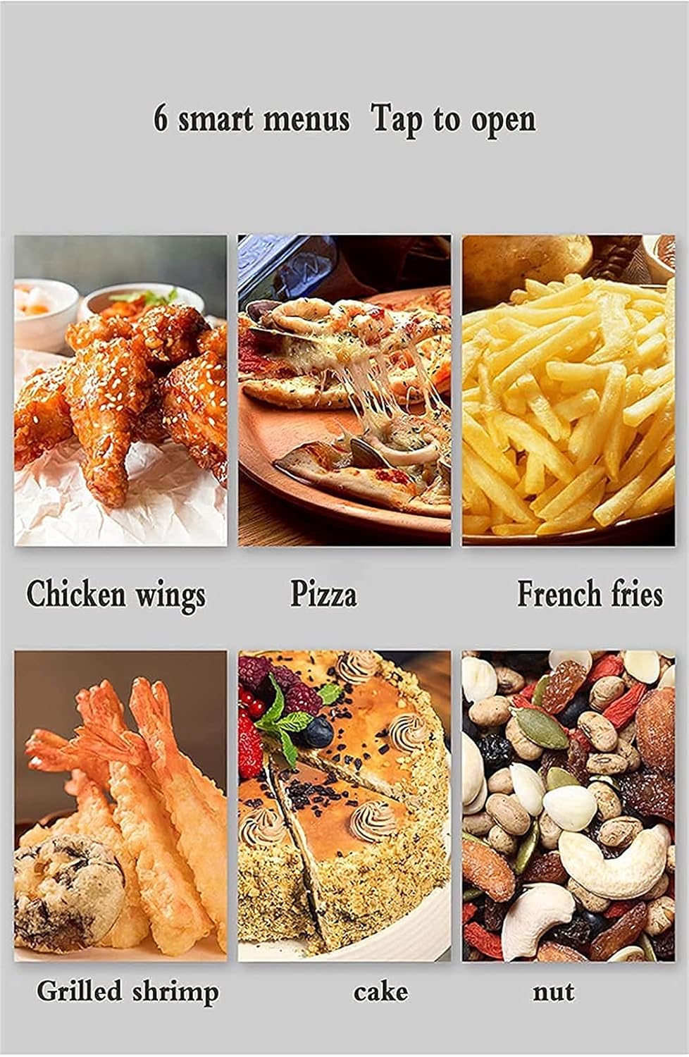 Air Fryer for Home Use 5L Electric No Fryer, Hot Air Fryer/5L Large Capacity 1200W Air Fryer/LCD Touch Screen/One-Button Home Kitchen 310 * 270Mm lofty ambition