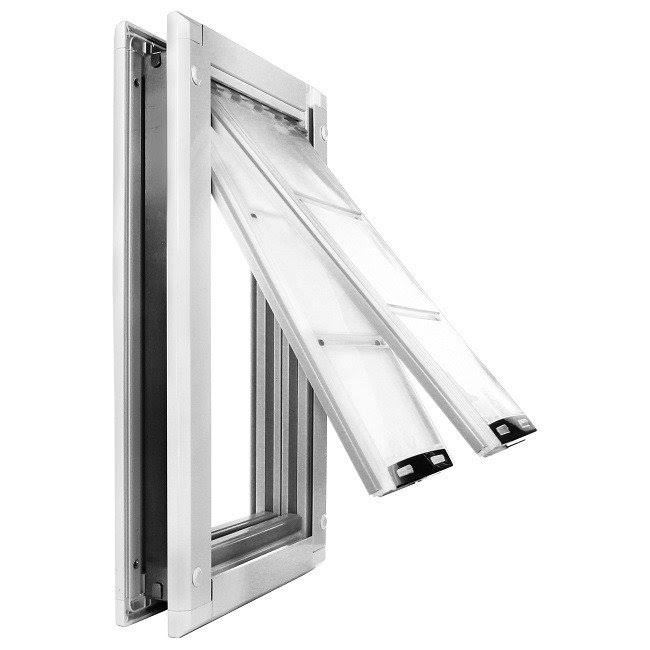 Endura Flap Door Mount Pet Door Medium / Double Flap / Tan