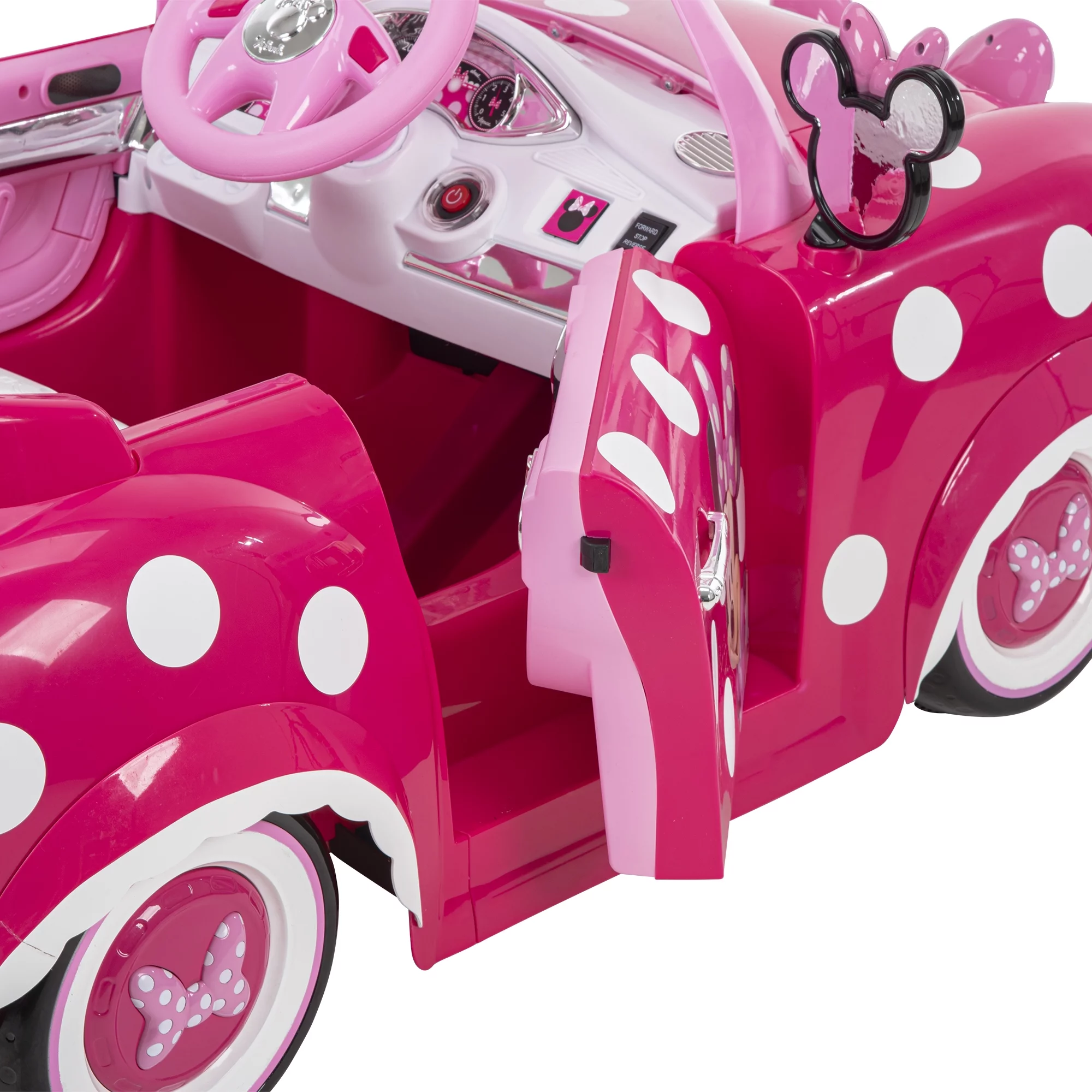 Disney Minnie Mouse Convertible Car 6 Volts Electric Ride-on, for Children Ages 3+ years, by Huffy