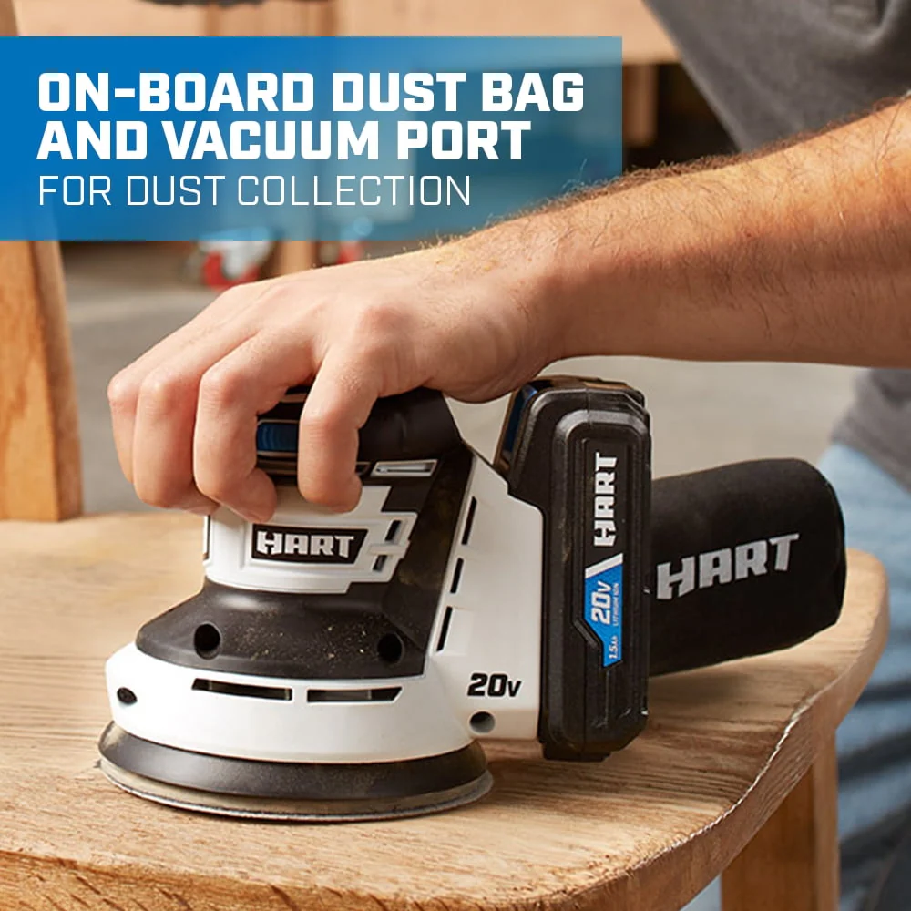 HART 20-Volt Cordless 6-Tool Combo Kit (1) 4.0Ah (1) 1.5Ah Lithium-Ion Batteries
