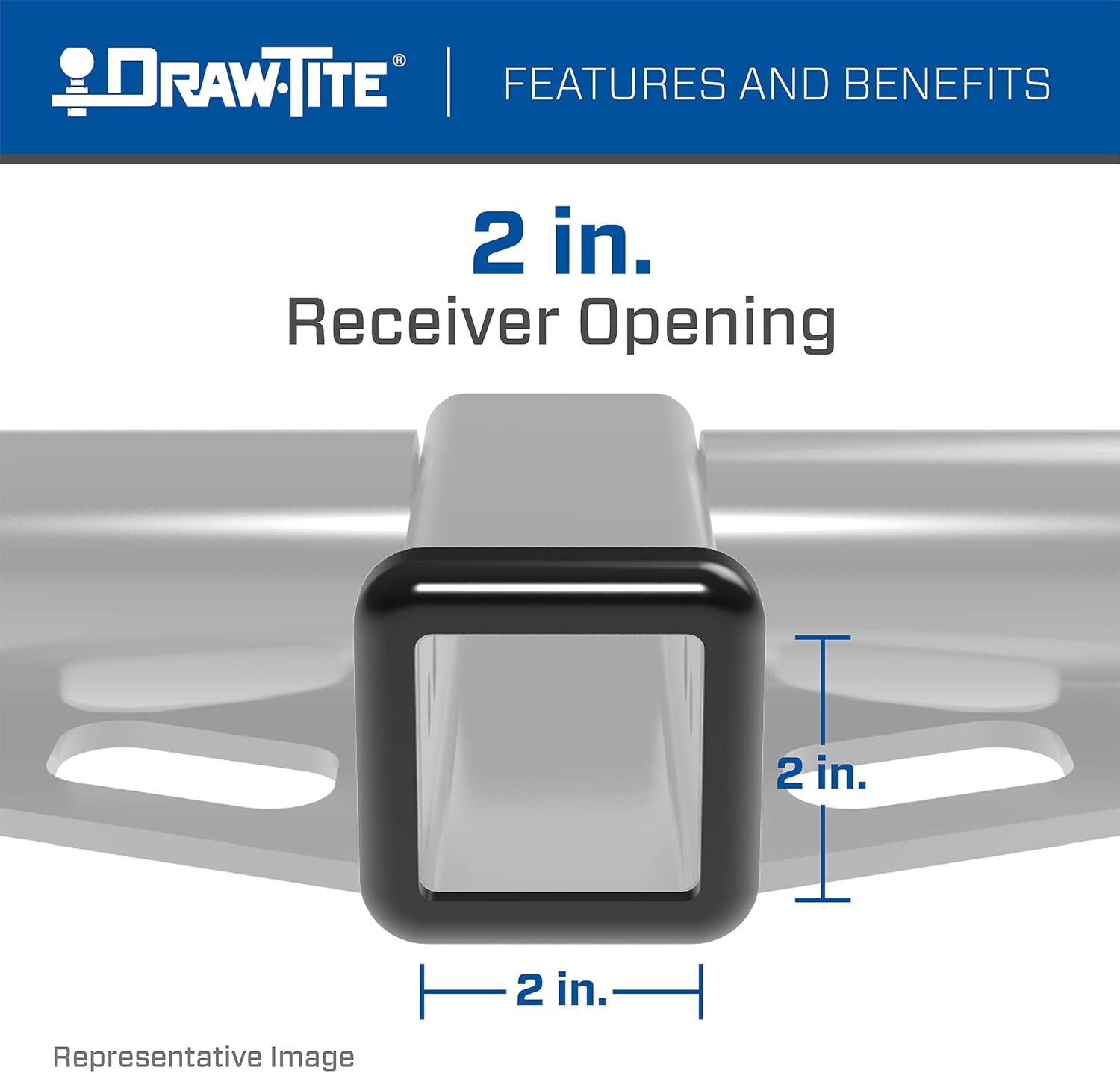Draw-Tite 75713 Max-Frame Receiver , Black