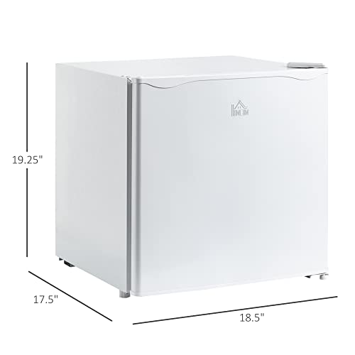 HOMCOM Mini Freezer Countertop, 1.1 Cu.Ft Compact Upright Freezer with Removable Shelves, Reversible Door for Home, Dorm, Apartment and Office