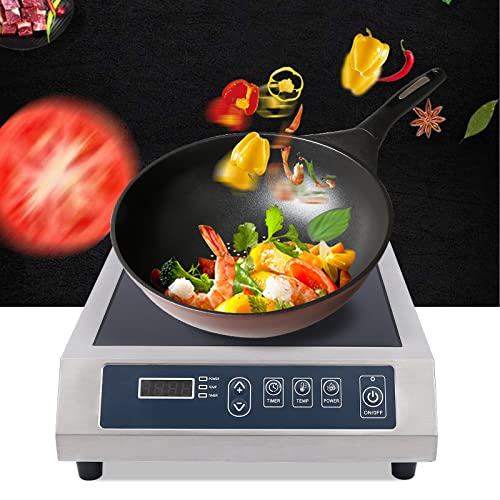 3500W Professional Induction Cooktop, Portable Countertop Burner, Electric Induction Burner with Sensor Touch and LCD Screen