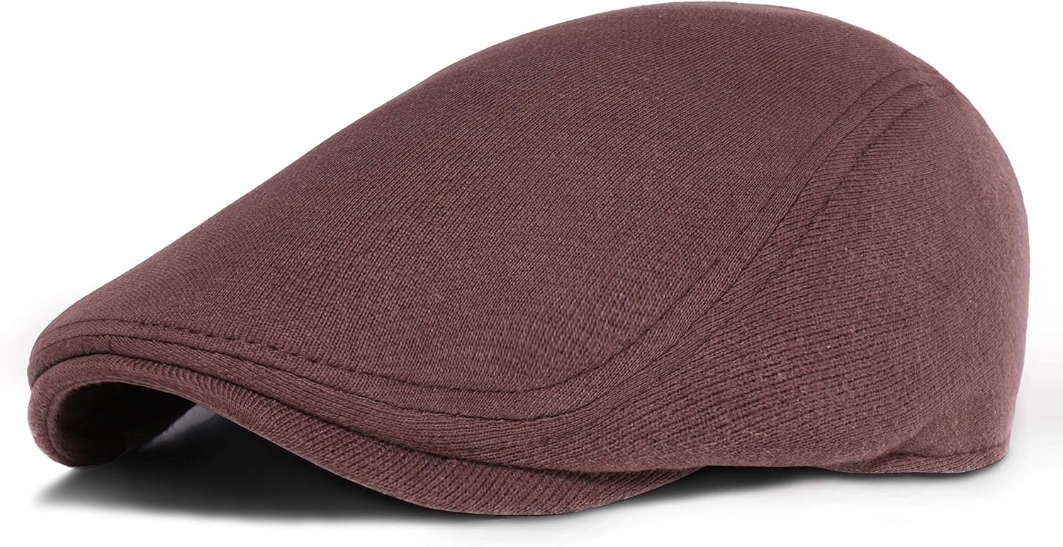 PORSYOND Men Flat Cap Newsboy Hat Beret Cabbie Ivy Cap Gatsby Newsboy Hat Herringbone Driving Cap