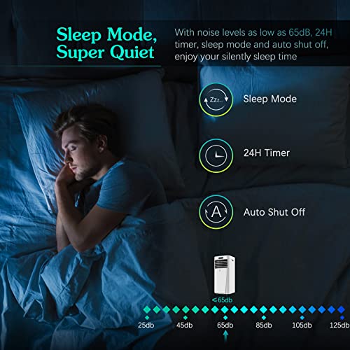 Portable Air Conditioners, AirOrig Portable Air Conditioner 8000 BTU with Cooling, Fan, Dehumidifier Mode for Room up to 350 Sq Ft, Functional Portable AC with Window Kit, Child Lock, Sleep Mode, etc.