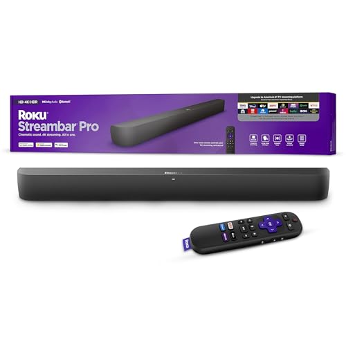 Roku Streambar Pro | 4K HDR Streaming Device Standalone Streaming Media Player