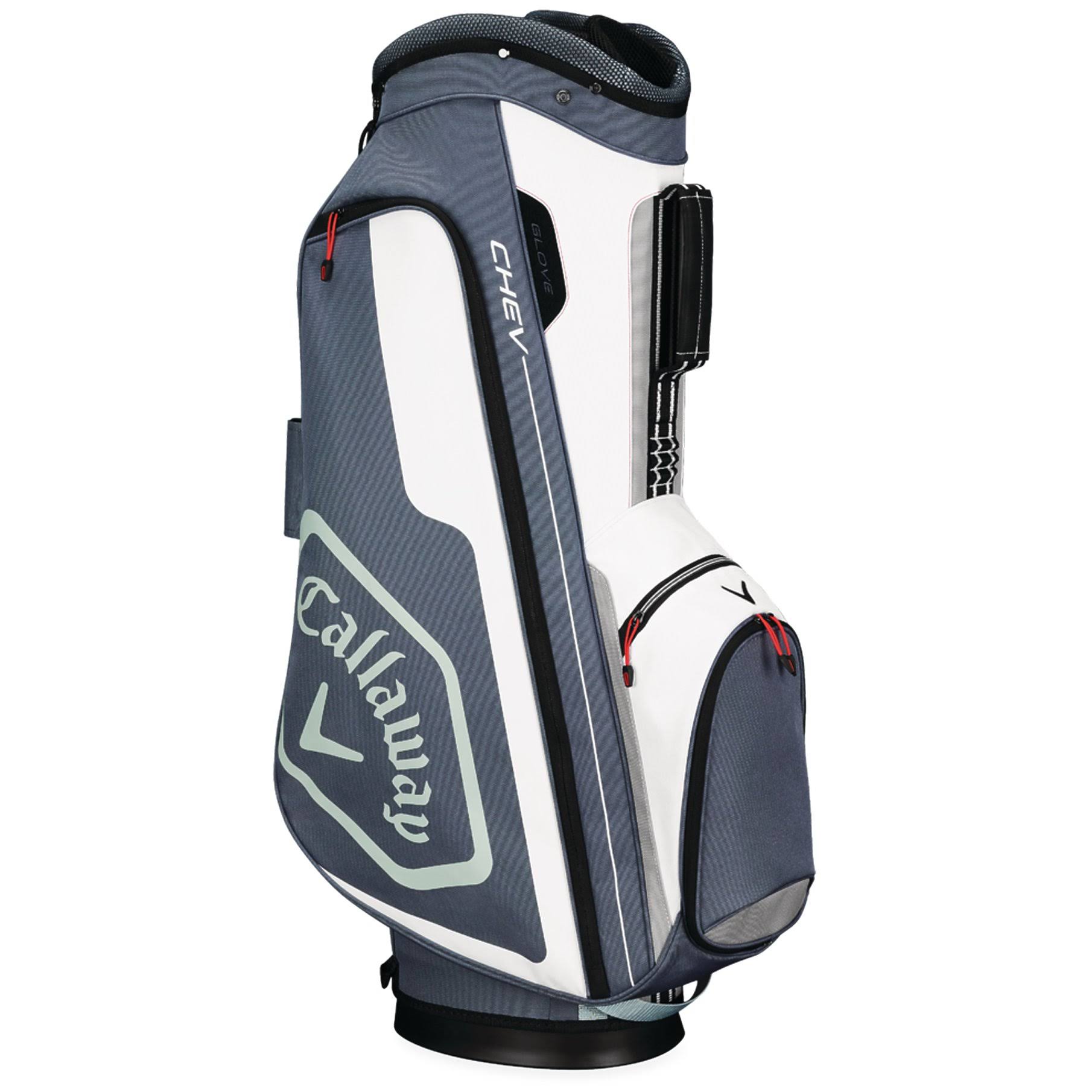 Callaway Chev Cart Golf Bag Titanium-White-Silver