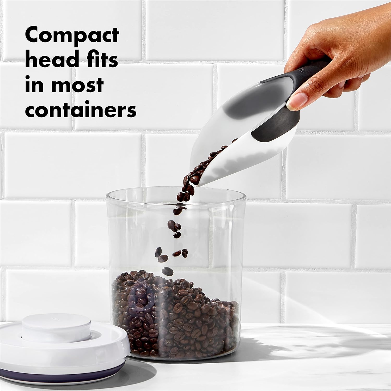 Euhomy Nugget Ice Maker Countertop, Ice Maker 26-30lbs/Day, Self-Cleaning & Auto Water Refill Pellet ice Maker, Sonic Ice Maker for Home/Kitchen/Office(Sliver) & OXO Good Grips Flexible Scoop