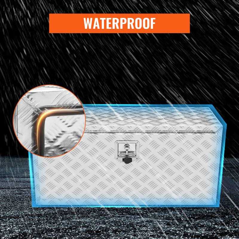 VEVOR Underbody Truck Box Pickup Storage Box, Heavy Duty Aluminum Diamond Plate Tool Box with Lock and Keys - Shop Hardware Tools Online Store