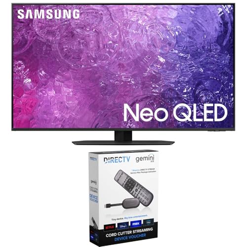 SAMSUNG Neo QLED 4K Smart TV Cord Cutting Bundle with DIRECTV Stream Device Quad-Core 4K Android TV Wireless Streaming Media Player (2023 Model)