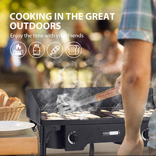 VIVOHOME Outdoor Burner Stove with Detachable Legs Stand for Camping Cookout