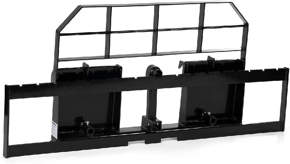Titan Attachments 72-in Skid Steer XL Pallet Fork Frame Attachment, 5,500 LB Capacity – Quick Tach Tractor