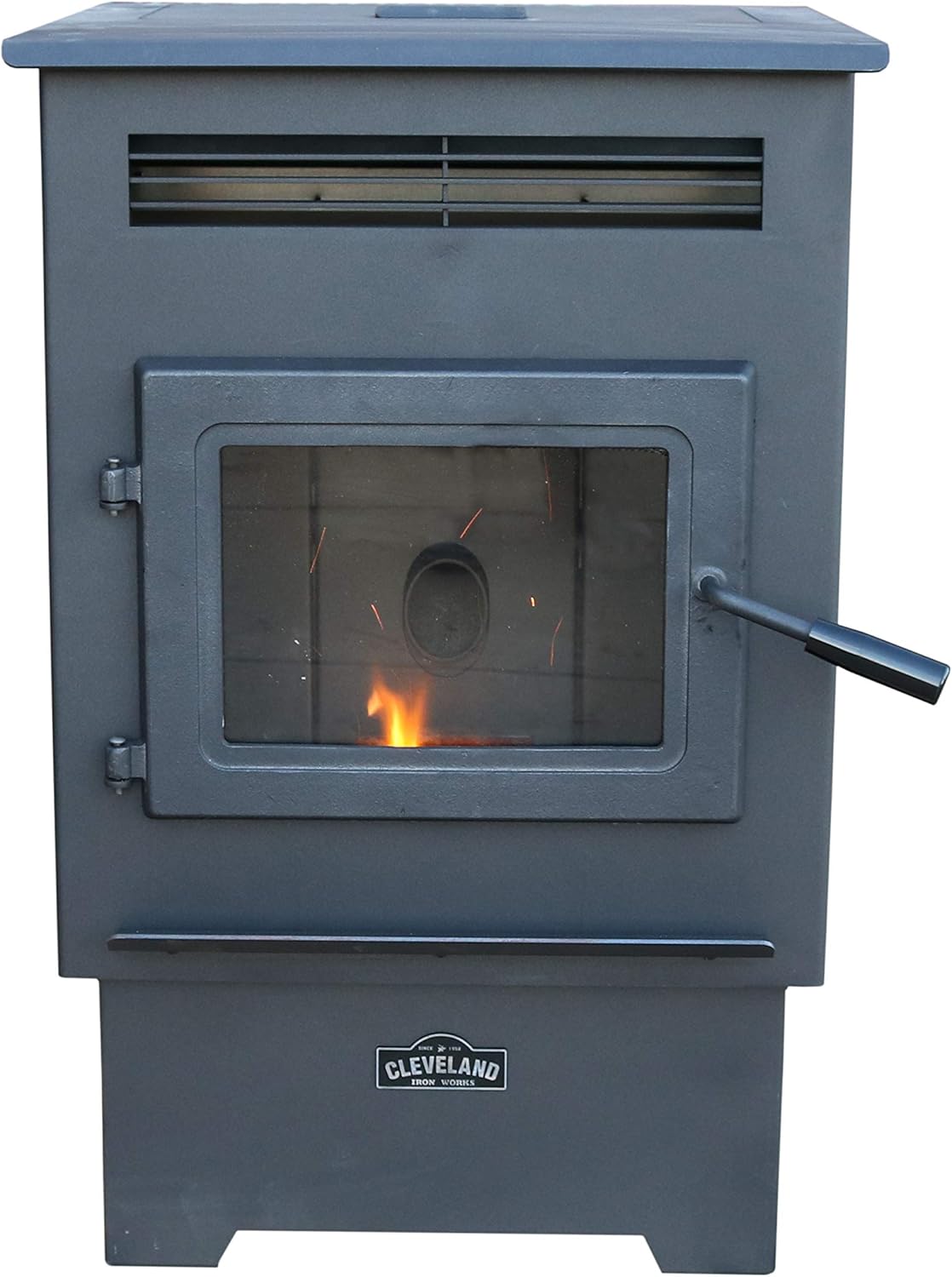 PS60W-CIW Medium Pellet Stove, WiFi Enabled, One Size, Black