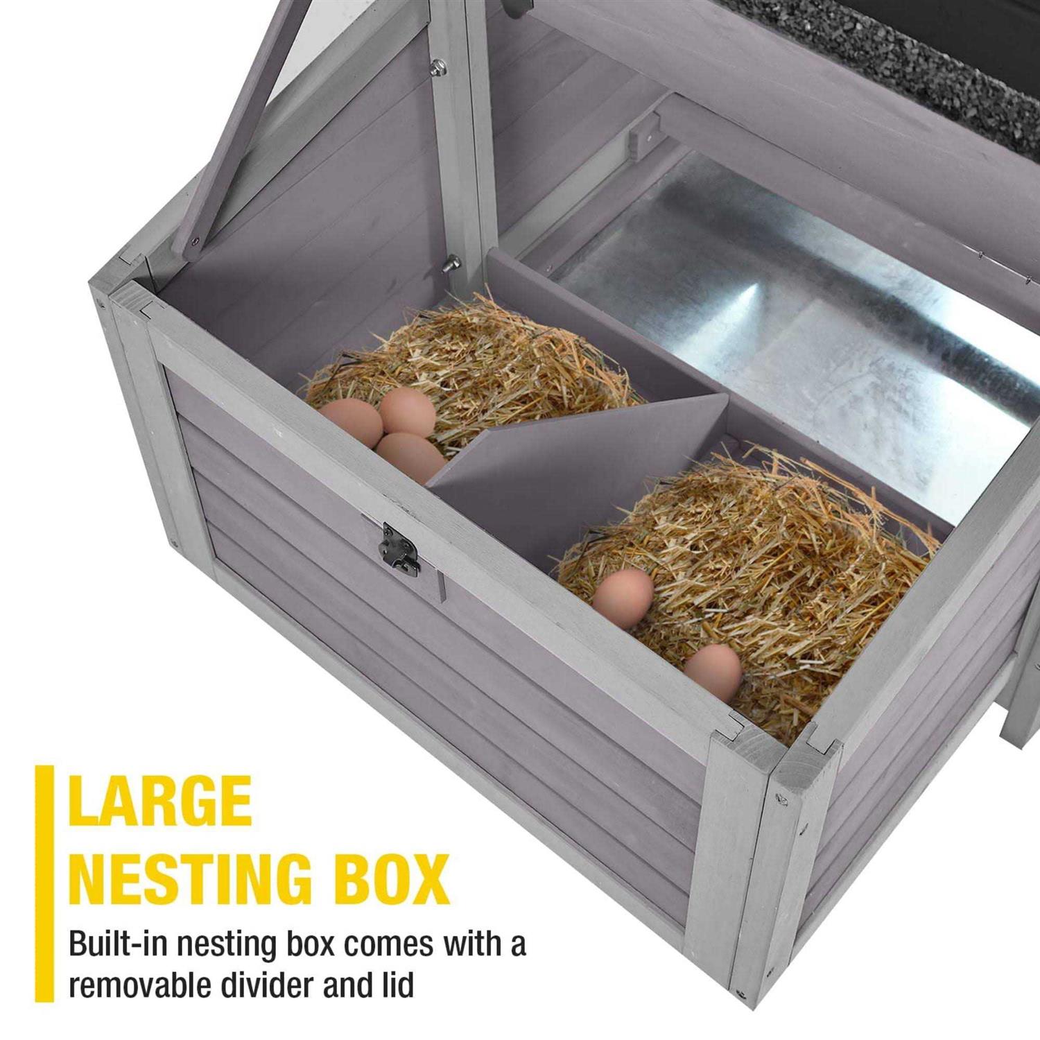 Morgete Chicken Coop Chicken House Outdoor for Duck Quail Hen Cage 2 Nesting Boxes - Pet Supplies online store