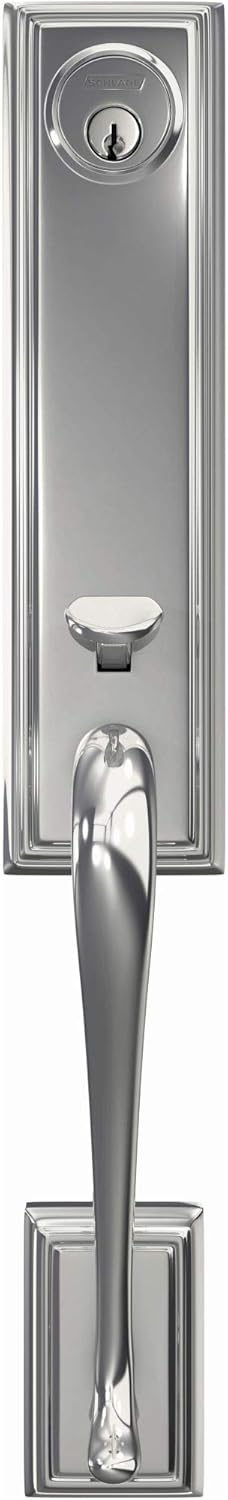 Schlage FCT58ADD622 Custom Addison Keyed Entry Single Cylinder Half Plate Handleset - Exterior Only