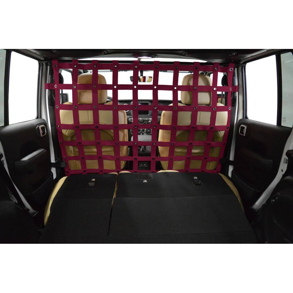 Jeep Wrangler Dirty Dog 4x4 Cargo/Pet Divider; Maroon JL4PD18FMR