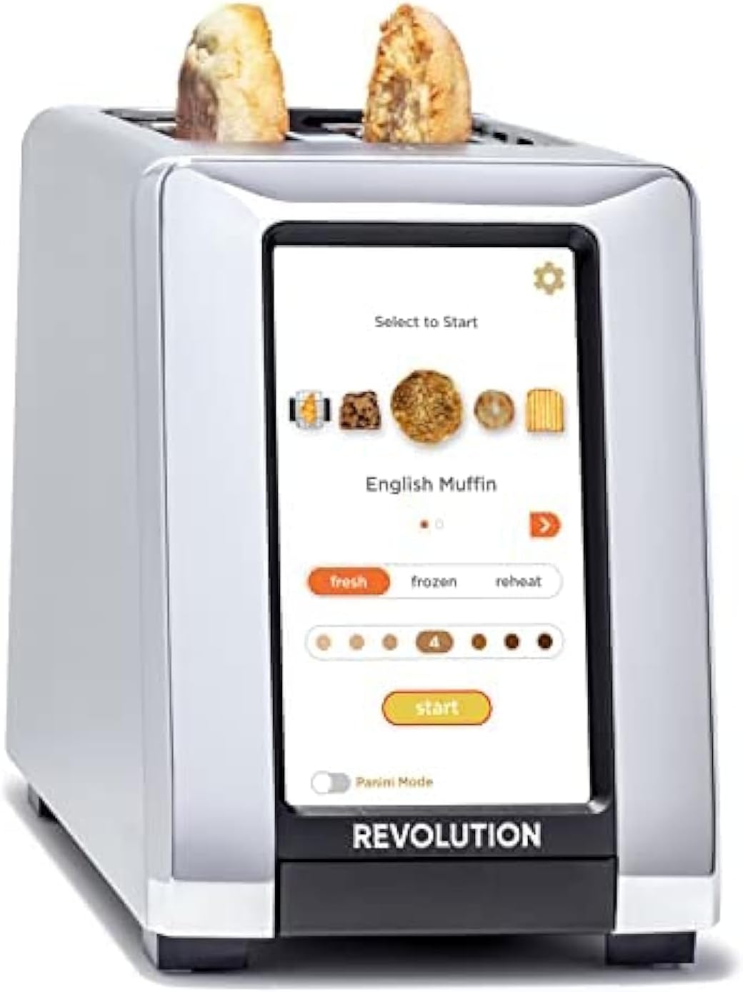 Revolution R180S High-Speed Touchscreen Toaster, 2-Slice Smart Toaster with Patented InstaGLO Technology & Panini Mode
