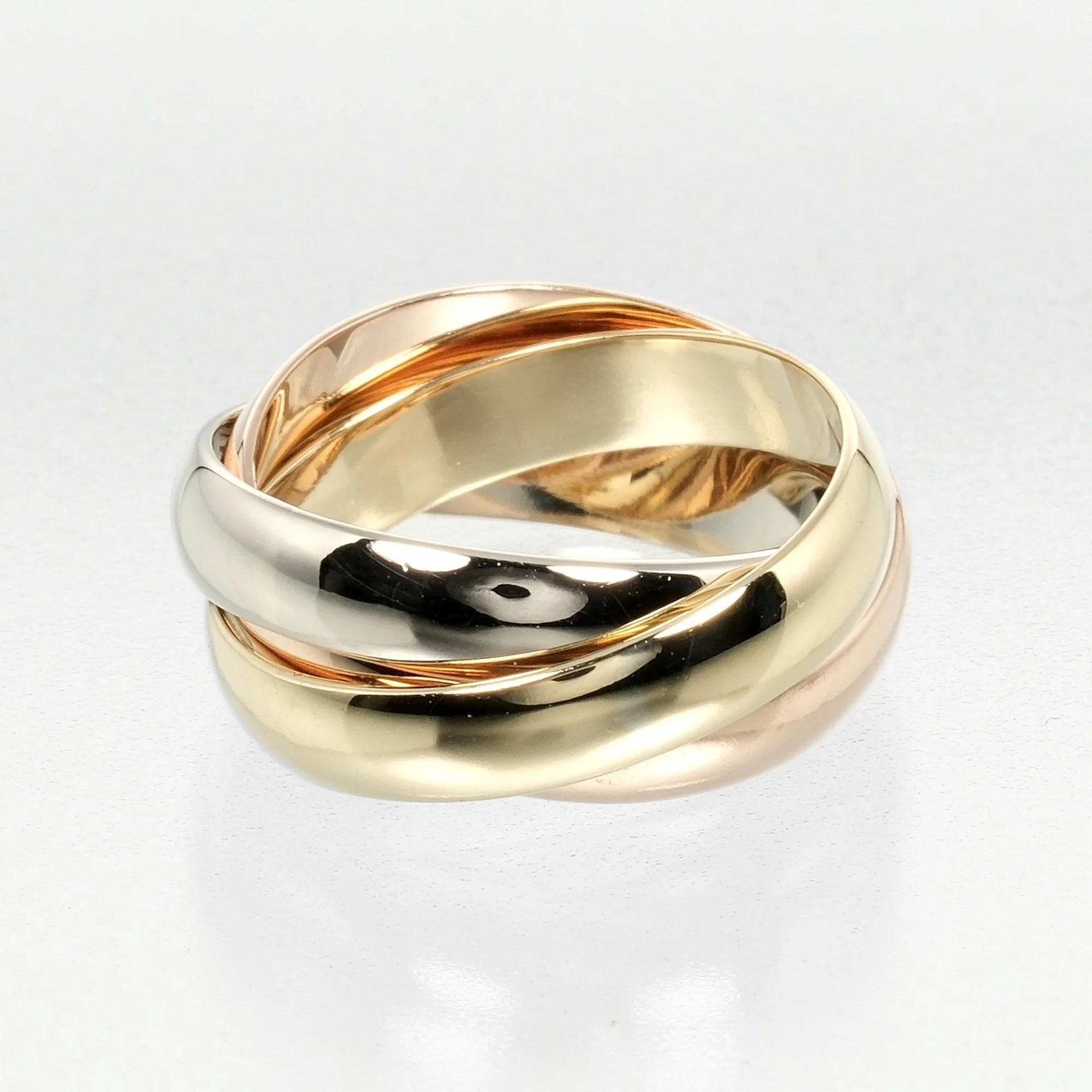 Pre-Owned Cartier CARTIER Trinity Ring K18 Gold YG PG WG Approx. 5.65g S111524314 (Good)