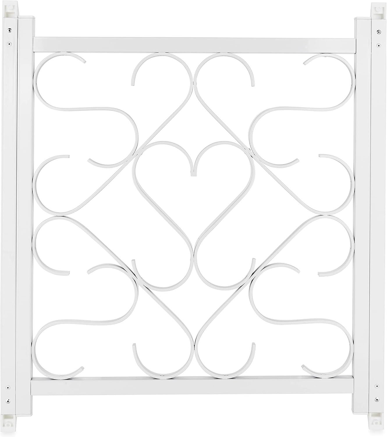 Camco Adjustable Screen Door Deluxe Grille - Protects RV Door Screen and Prevents Damage, Adjusts From 20" - 32", Installation Hardware Included - Black (43993) Pack of 2