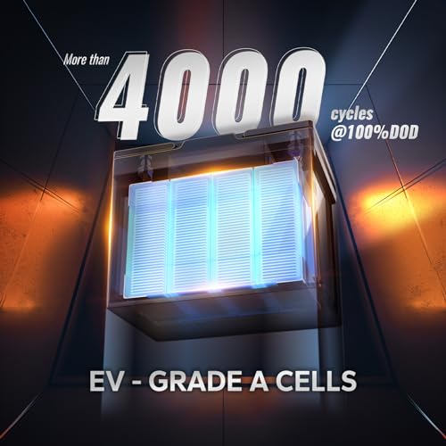 LiTime 12V 100Ah LiFePO4 Battery BCI Group 31 Lithium Battery Built-in 100A BMS, Up to 15000 Deep Cycles, Perfect for RV, Marine, Home Energy Storage