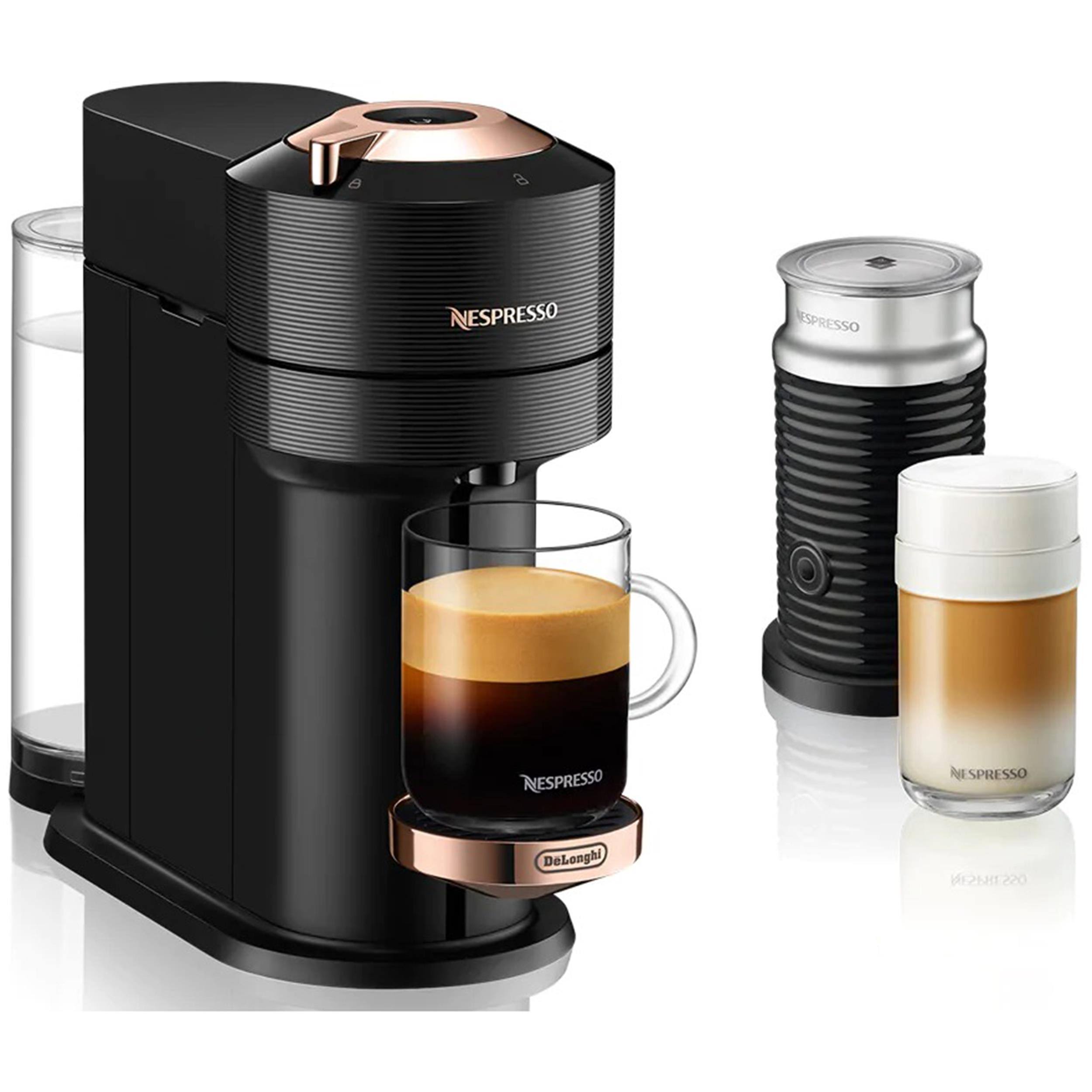 Nespresso by De&Longhi Vertuo Next Premium Espresso Maker with Aeroccino in Black