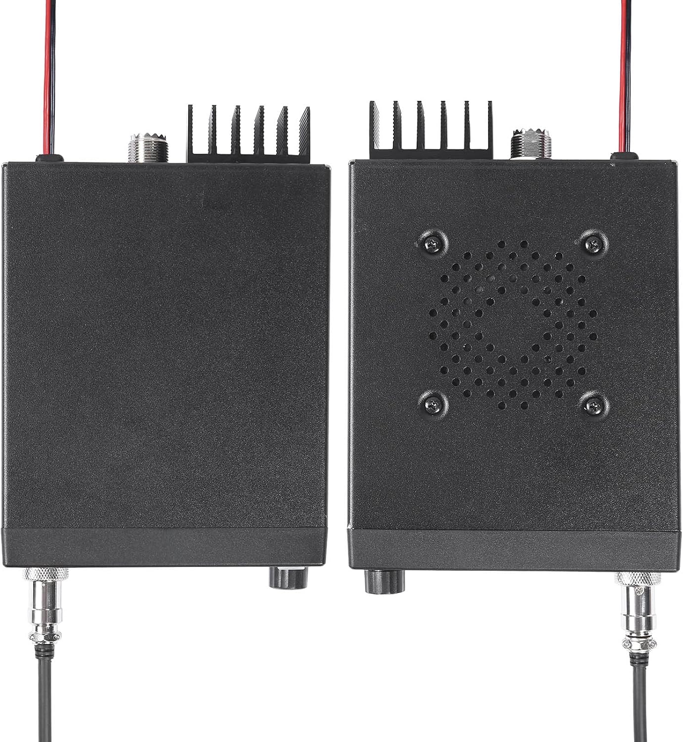 AnyTone AT-500M 10 Meter (28-29.7MHz) Ham Radio for Truck, 12/24V Amateur Mobile Transceiver, Two Way Radios with AM/FM/PA Mode, Emergency Channels, High Power Output AM 7W, FM 15W Pack of 2