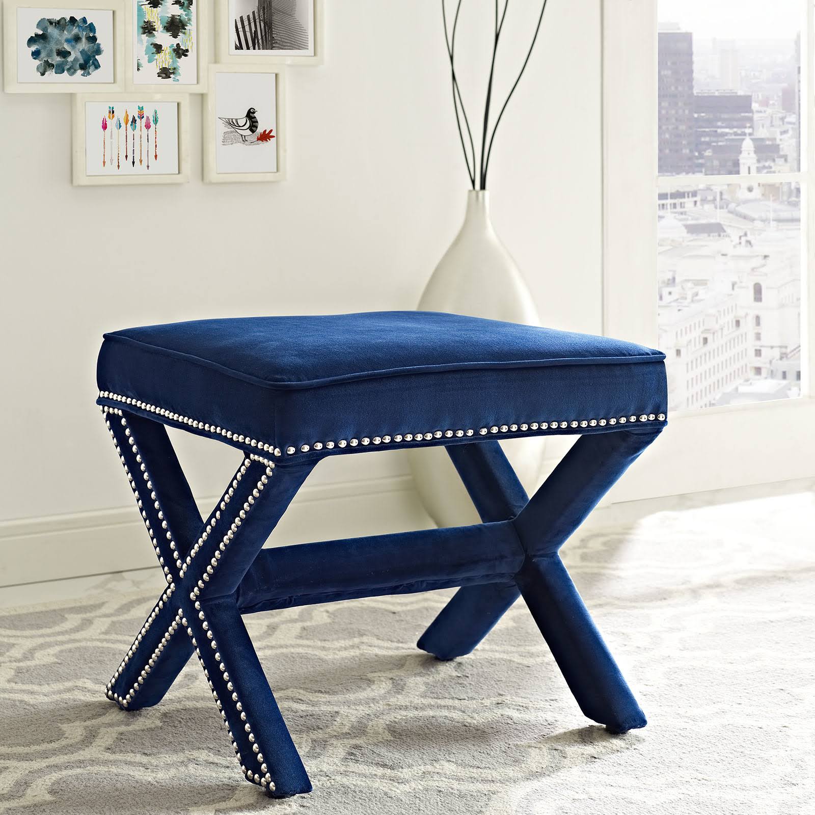 Modway Ivory Rivet Bench