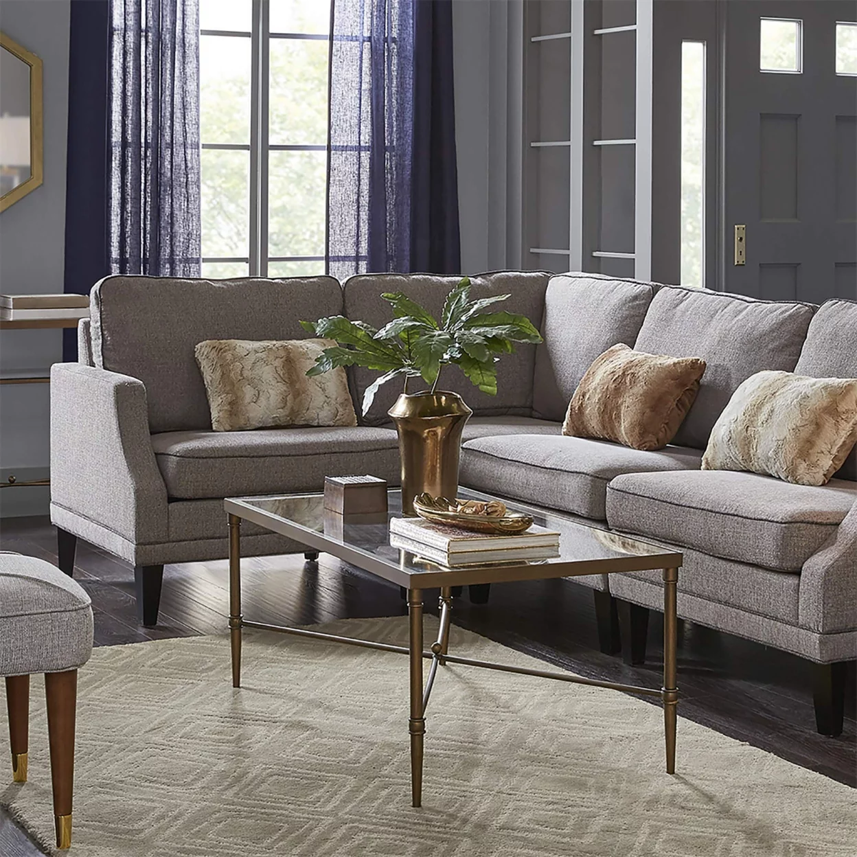 Porter Rectangle Coffee Table Bronze See below