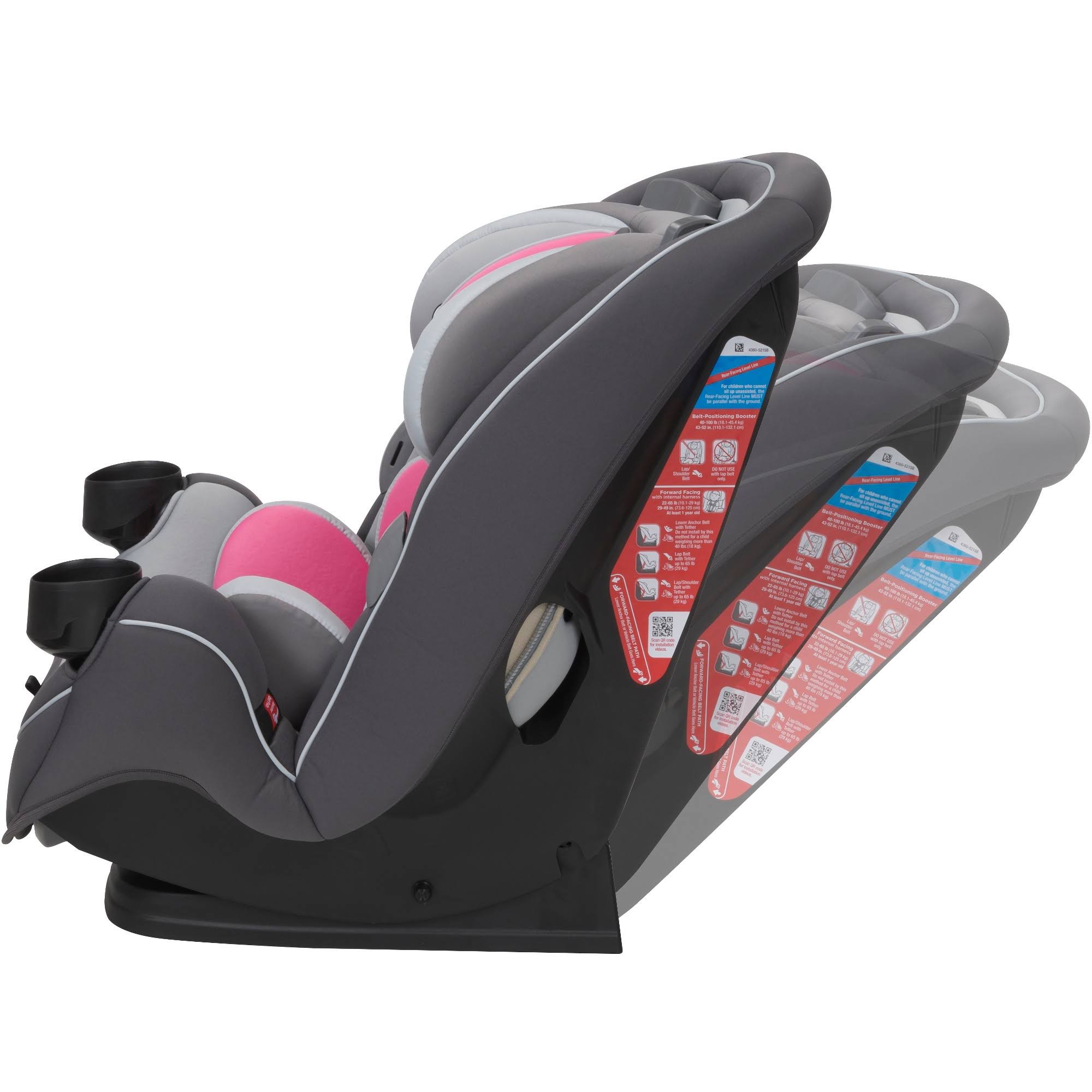 Safety 1st Grow and Go 3-in-1 Convertible Car SEAT, Carbon Rose