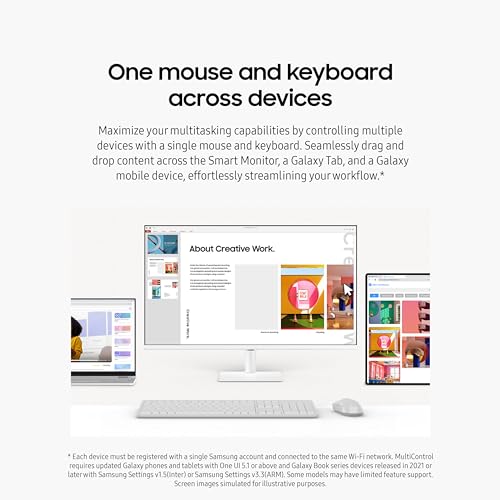 SAMSUNG M5 (M50D) Series FHD Smart Monitor with Streaming TV, Speakers, HDR10, Gaming Hub