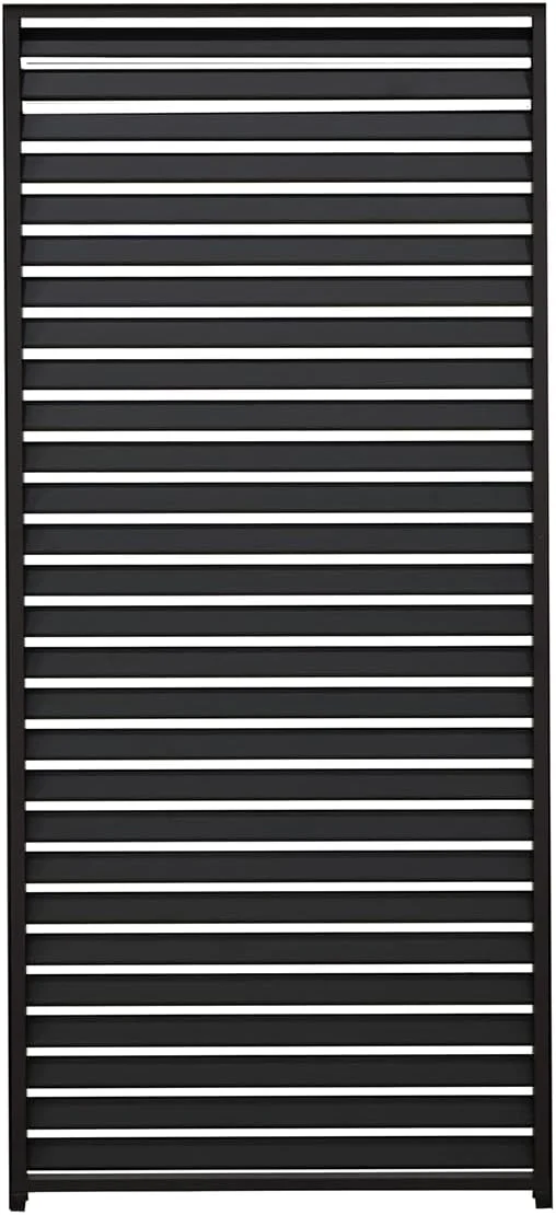 MIRADOR Accessories Aluminum Louvered Sun Shade Shutter Wall for 111S/DA 10'x10' Pergola One Panel, Charcoal