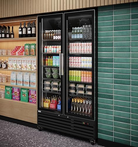KoolMore Glass Door Commercial Display Refrigerator Upright Beverage Cooler Merchandiser