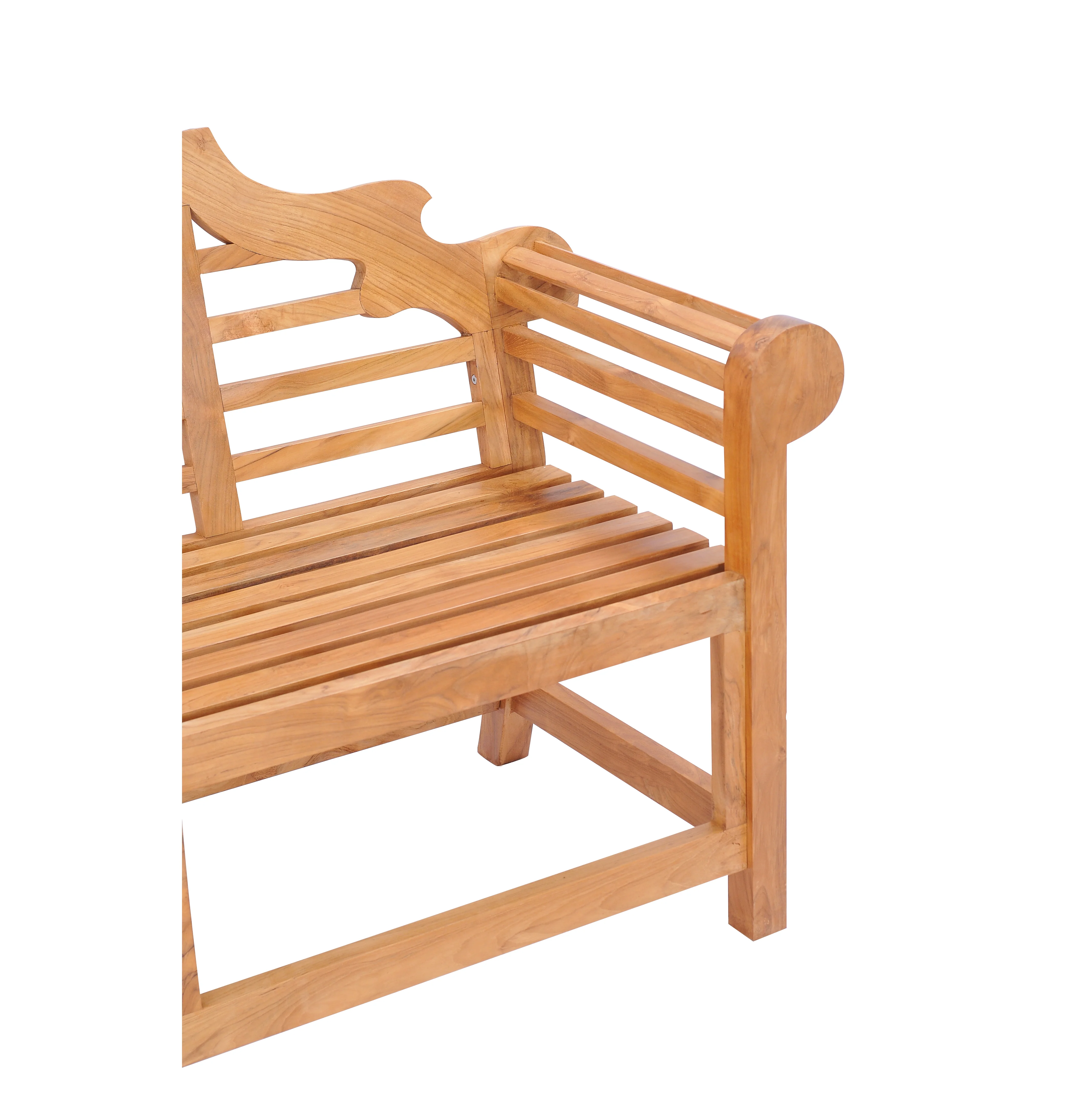 Teak Wood Lutyens Double Outdoor Bench