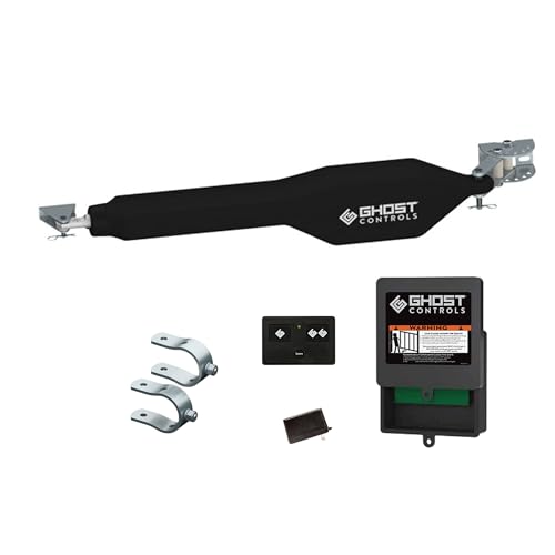 Ghost Controls Heavy-Duty Automatic Gate Opener Kit for Swing Gates with Long-Range Gate Opener Remote - Model TDS2